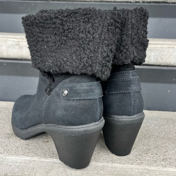 Anne Klein Sport Harvest black Faux suede and Fur Cold Weather Booties - Picture 7 of 16